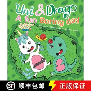 【3-4周达】精装 Uni & Drago - A fun Boring day - A fun book full of colors and imaginations for kids ... [9781087895536]