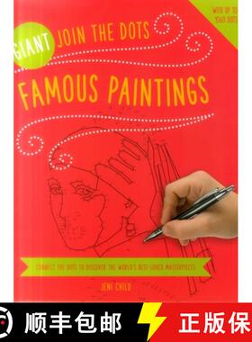 【3-4周达】Giant Join the Dots: Famous Paintings: Connect the Dots to Reveal the World's Best-Loved M... [9781780195025]