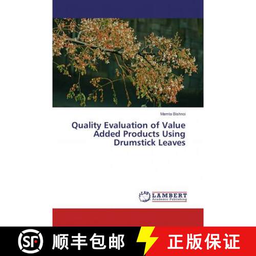 预订 Quality Evaluation of Value Added Products Using Drumstick Leaves [9783330327160]