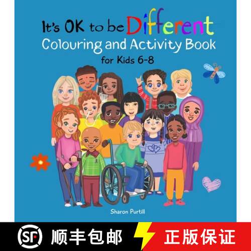 【3-4周达】It's OK to be Different Colouring and Activity Book for Kids 6-8: A Celebration of Diversi... [9781990469732]