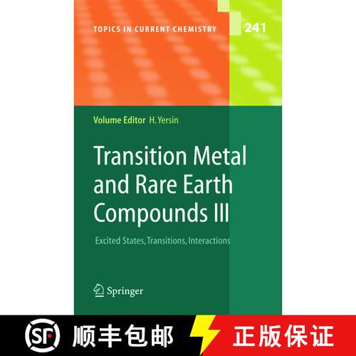 【3-4周达】精装 Transition Metal and Rare Earth Compounds III : Excited States, Transitions, Interact... [9783540209485]
