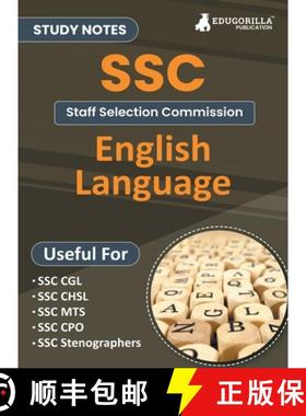 【3-4周达】Study Notes for English Language - Topicwise Notes for CGL, CHSL, SSC MTS, CPO and Other S... [9789355566225]