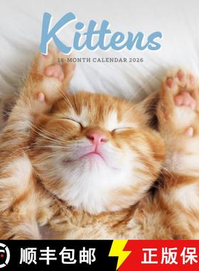 【3-4周达】Kittens Square Mini Sunday Start Calenda [9781529897326]