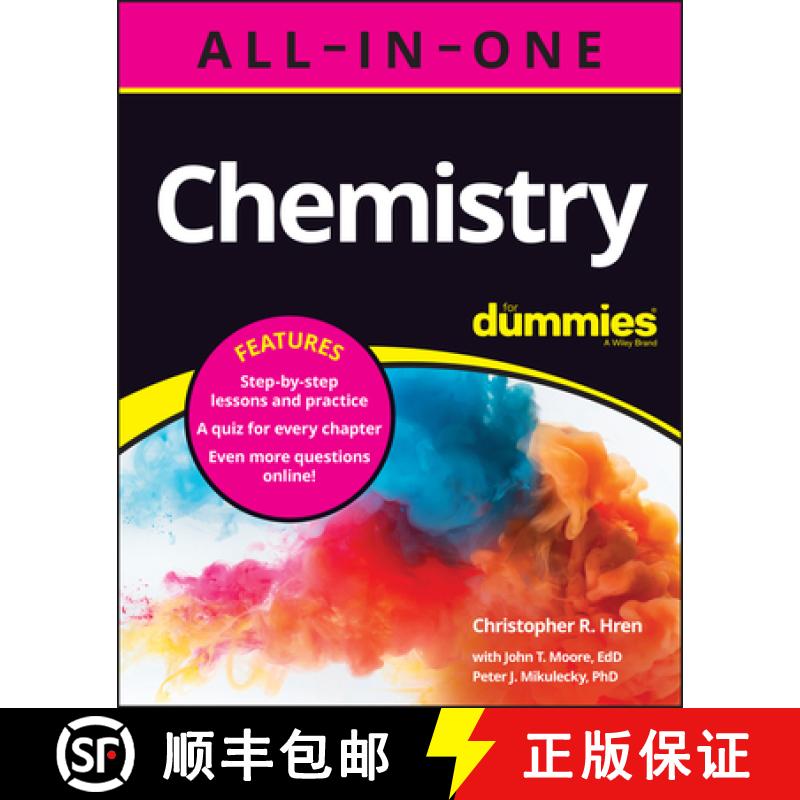 【3-4周达】Chemistry All-in-One For Dummies (+ Chapter Quizze s Online) [9781119908319]