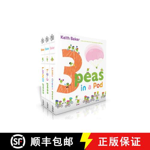 【3-4周达】3 Peas in a Pod (Boxed Set): LMNO Peas; 1-2-3 Peas; Little Green Peas (Boxed Set) [9781481485272]