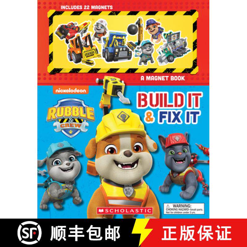 预订 Build It and Fix It: A Magnet Book (Rubble and Crew) [9781546111849]