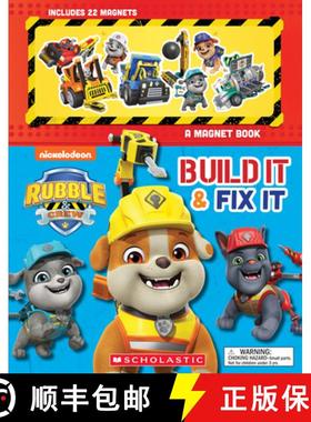 【3-4周达】Build It and Fix It: A Magnet Book (Rubble and Crew) [9781546111849]