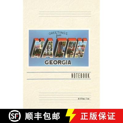 【3-4周达】Vintage Lined Notebook Greetings from Macon [9798385412198]
