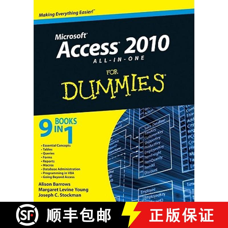 【3-4周达】Access 2010 All-In-One For Dummies(R) [Wiley计算机] [9780470532188]