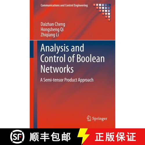 【3-4周达】精装 Analysis and Control of Boolean Networks : A Semi-tensor Product Approach [9780857290960]