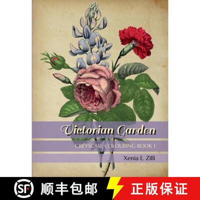 【3-4周达】VICTORIAN GARDEN: Greyscale Colouring Book 1 [9781678011680]