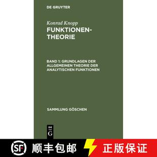 allgemeinen Theorie analytischen 预订 9783110070514 der Funktionen Grundlagen