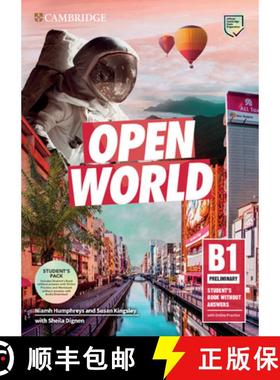 【3-4周达】Open World Preliminary Student's Book Pack (Sb Wo Answers W Online Practice and WB Wo Answ... [9781108565349]