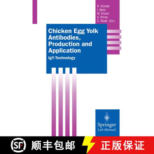 【3-4周达】Chicken Egg Yolk Antibodies, Production and Application: IgY-Technology [9783662044902]