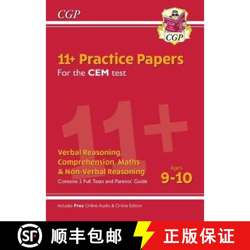【2-3周达】New 11+ CEM Practice Papers - Ages 9-10 (with Parents' Guide & Online Edition) [9781789082456]