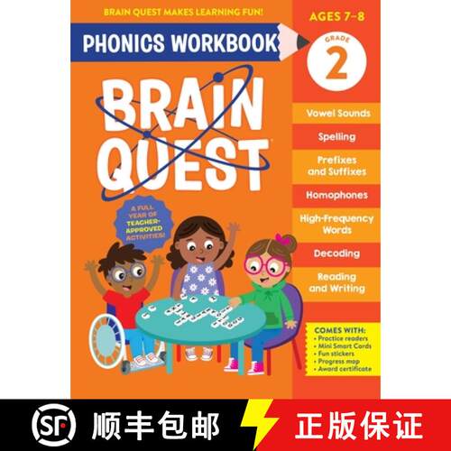 【3-4周达】Brain Quest Phonics Workbook: Grade 2 [9781523527854]