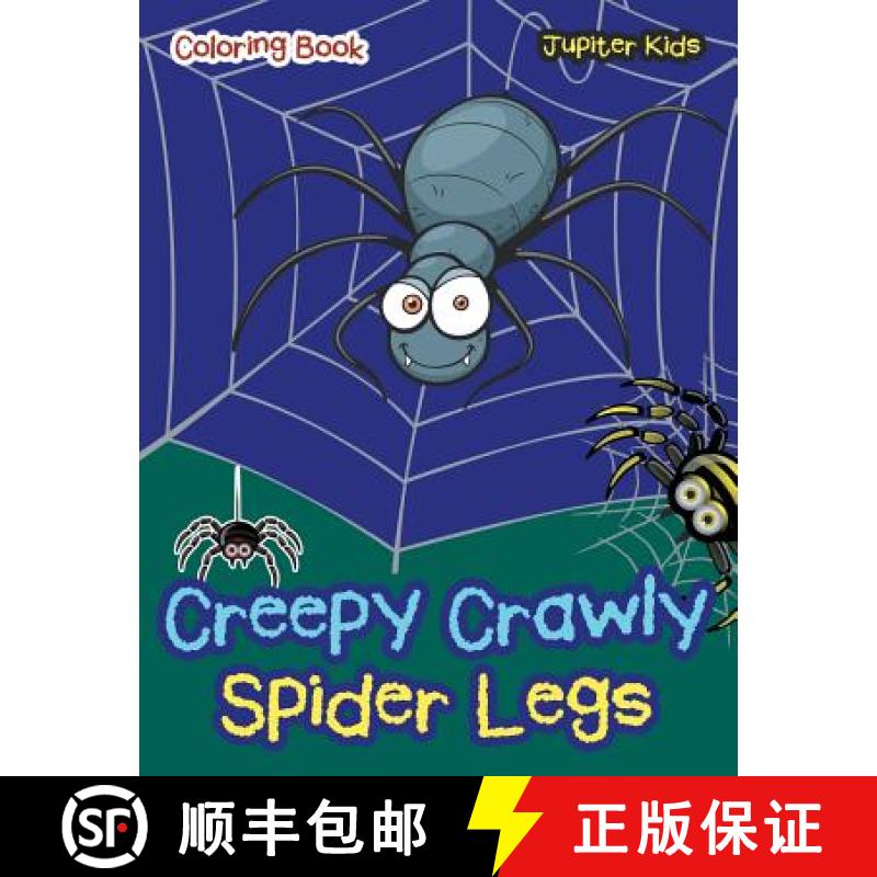【3-4周达】Creepy Crawly Spider Legs Coloring Book [9781683267331]
