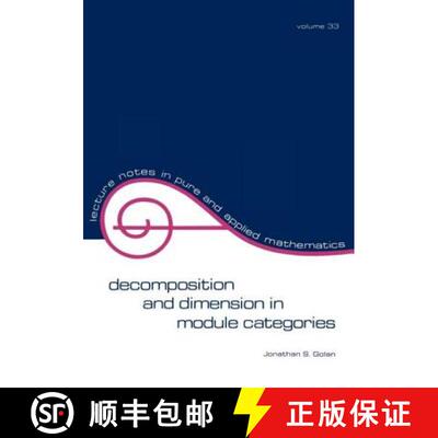 【3-4周达】Decomposition and Dimension in Module Categories [9780824766436]