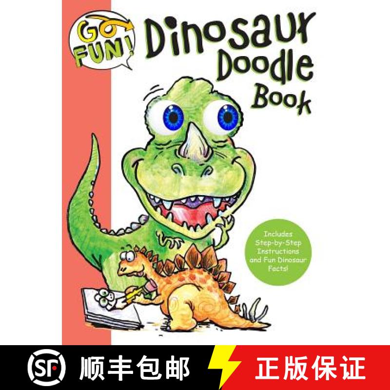 【3-4周达】Go Fun! Dinosaur Doodle Book: Volume 5 [9781449468064]