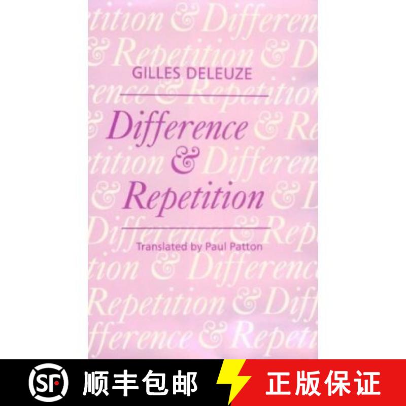 【3-4周达】Difference and Repetition [9780231081580]