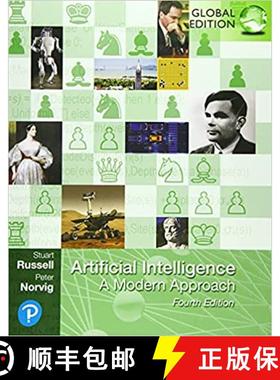 现货 人工智能:现代方法 第四版 Artificial Intelligence: A Modern Approach, Global Edition [9781292401133]