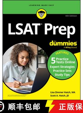 【3-4周达】LSAT Prep for Dummies, 4th Edition (+5 Practice Tests Online) [9781394262311]