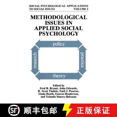 【3-4周达】Methodological Issues in Applied Social Psychology [9780306441738]