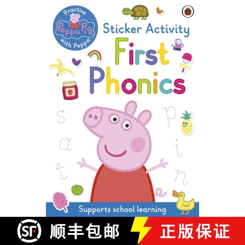 预订 Peppa Pig: Practise with Peppa: First Phonics : Sticker Activity Book [9780241488430]