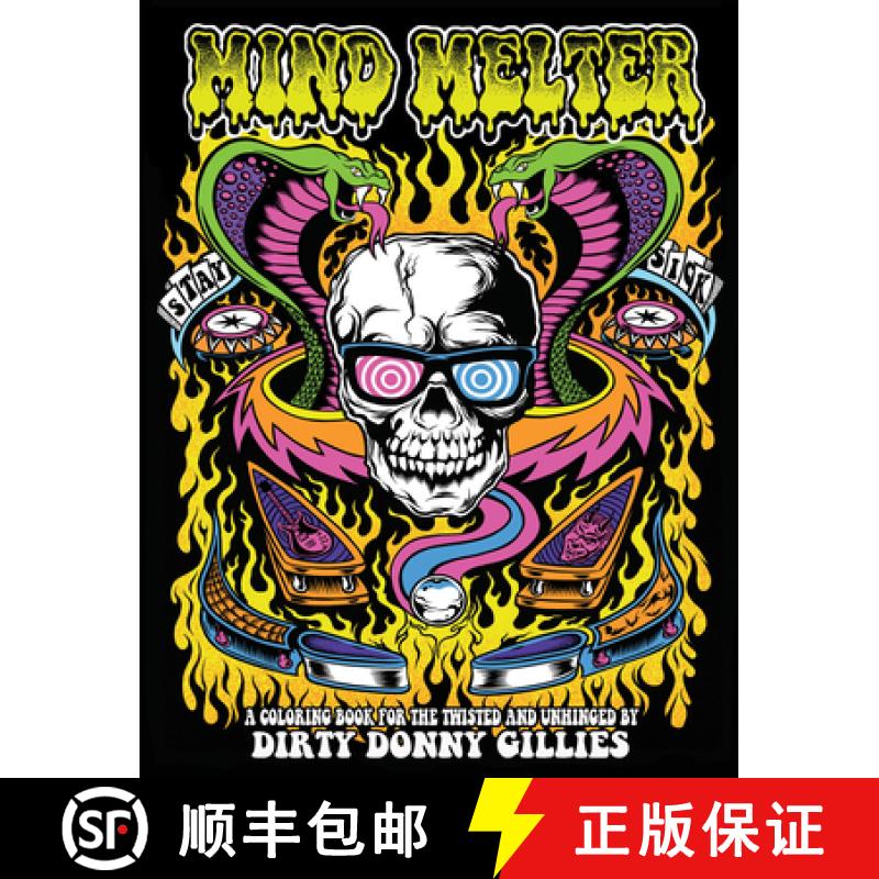 【3-4周达】Mind Melter: A Coloring Book for the Twisted and Unhinged: A Coloring Book for the Twisted... [9780764352805]