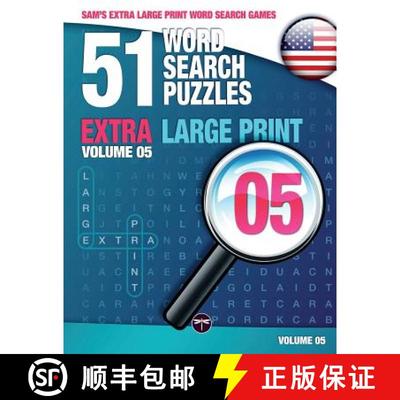 【3-4周达】Sam's Extra Large-Print Word Search Games: 51 Word Search Puzzles, Volume 5: Brain-stimula... [9783864690334]