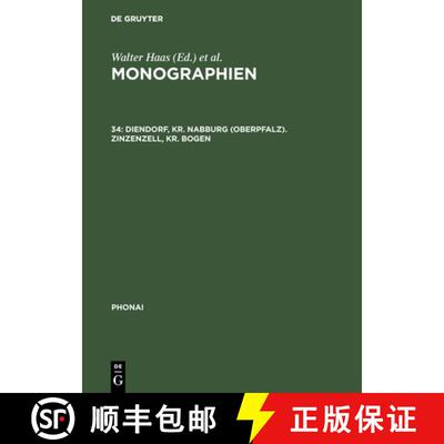 【3-4周达】精装 Monographien, 34, Diendorf, Kr. Nabburg (Oberpfalz). Zinzenzell, Kr. Bogen [9783484231344]