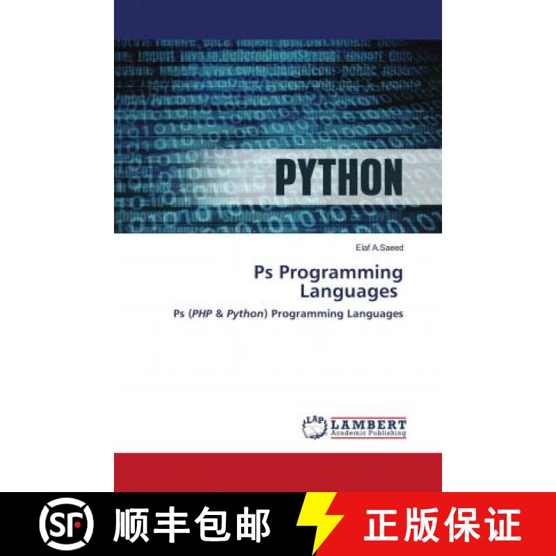 预订 Ps Programming Languages [9786202678766]