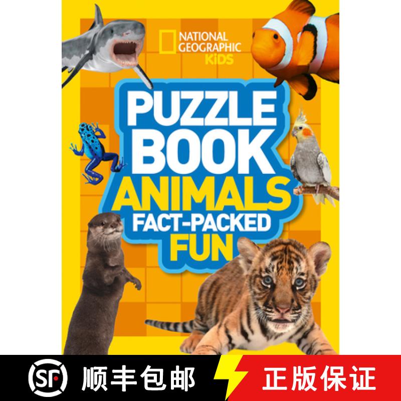 【3-4周达】Puzzle Book Animals: Brain-Tickling Quizzes, Sudokus, Crosswords and Wordsearches [9780008267704]