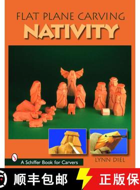【3-4周达】Flat Plane Carving: The Nativity [9780764324390]