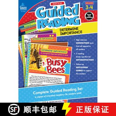 【3-4周达】Ready to Go Guided Reading: Determine Importance, Grades 3 - 4 [9781483839790]