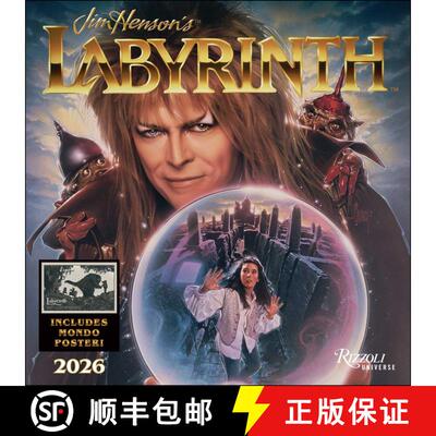 【3-4周达】Jim Henson's Labyrinth 2026 Wall Calendar (Includes Full-Color Poster) [9780789348432]