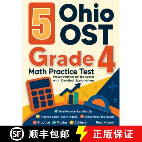 【3-4周达】5 Ohio OST Grade 4 Math Practice Tests: Proven Practice for Top Scores with Detailed Expla... [9798903502387]