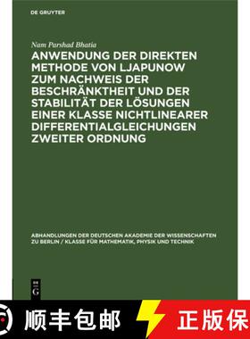 【3-4周达】Anwendung der direkten Methode von Ljapunow zum Nachweis der Beschranktheit und der Stabil... [9783112550359]