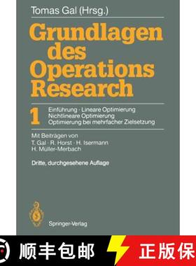 【3-4周达】Grundlagen Des Operations Research: 1 Einführung, Lineare Optimierung, Nichtlineare Optim... [9783540543909]