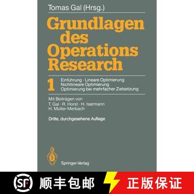 【3-4周达】Grundlagen des Operations Research: 1 Einführung, Lineare Optimierung, Nichtlineare Optim... [9783540543909]