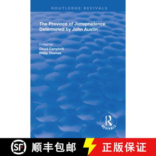 【3-4周达】The Province of Jurisprudence Determined by John Austin [9780367027513]