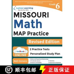 6th and Grade Math Assessment Test 9781945730634 length On... Missouri Program Prep Workbook Practice Full 4周达