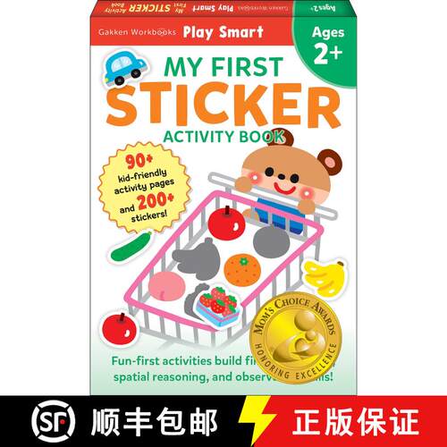 【3-4周达】Play Smart My First Sticker Book 2+: Preschool Activity Workbook with 200+ Stickers for Ch... [9784056212273]