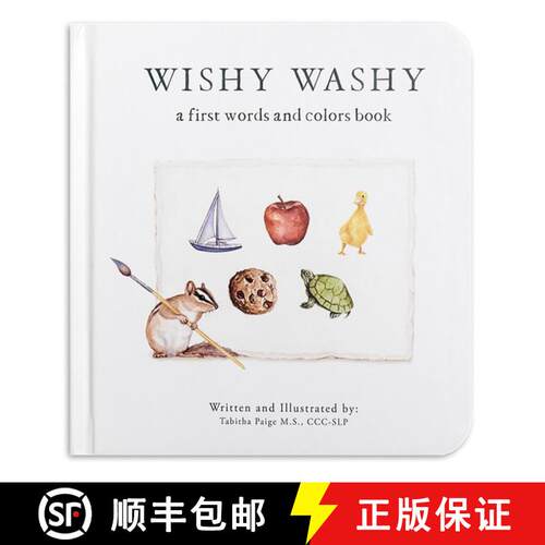 【3-4周达】精装 Wishy Washy: A Board Book of First Words and Colors for Growing Minds [9781950968541]