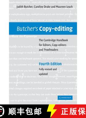 【3-4周达】Butcher's Copy-editing: The Cambridge Handbook for Editors, Copy-editors and Proofreaders [9780521847131]