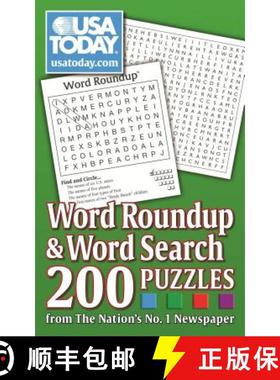 【3-4周达】USA Today Word Roundup and Word Search, 6: 200 Puzzles from the Nation's No. 1 Newspaper [9780740770340]