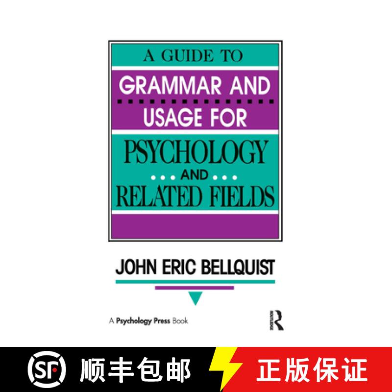 【3-4周达】A Guide To Grammar and Usage for Psychology and Related Fields [9780805813531]