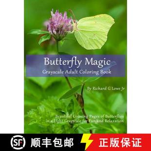 Butterflies 4周达 Grayscale Magic Coloring Pages Butterfly Beautiful Book 9781946458001 ... Adult