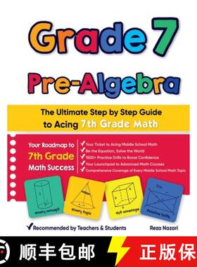 【3-4周达】Grade 7 Pre-Algebra: The Ultimate Step by Step Guide to Acing 7th Grade Math [9781637195666]