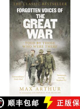 【3-4周达】Forgotten Voices of the Great War: Told by Those Who Were There [9780091888879]